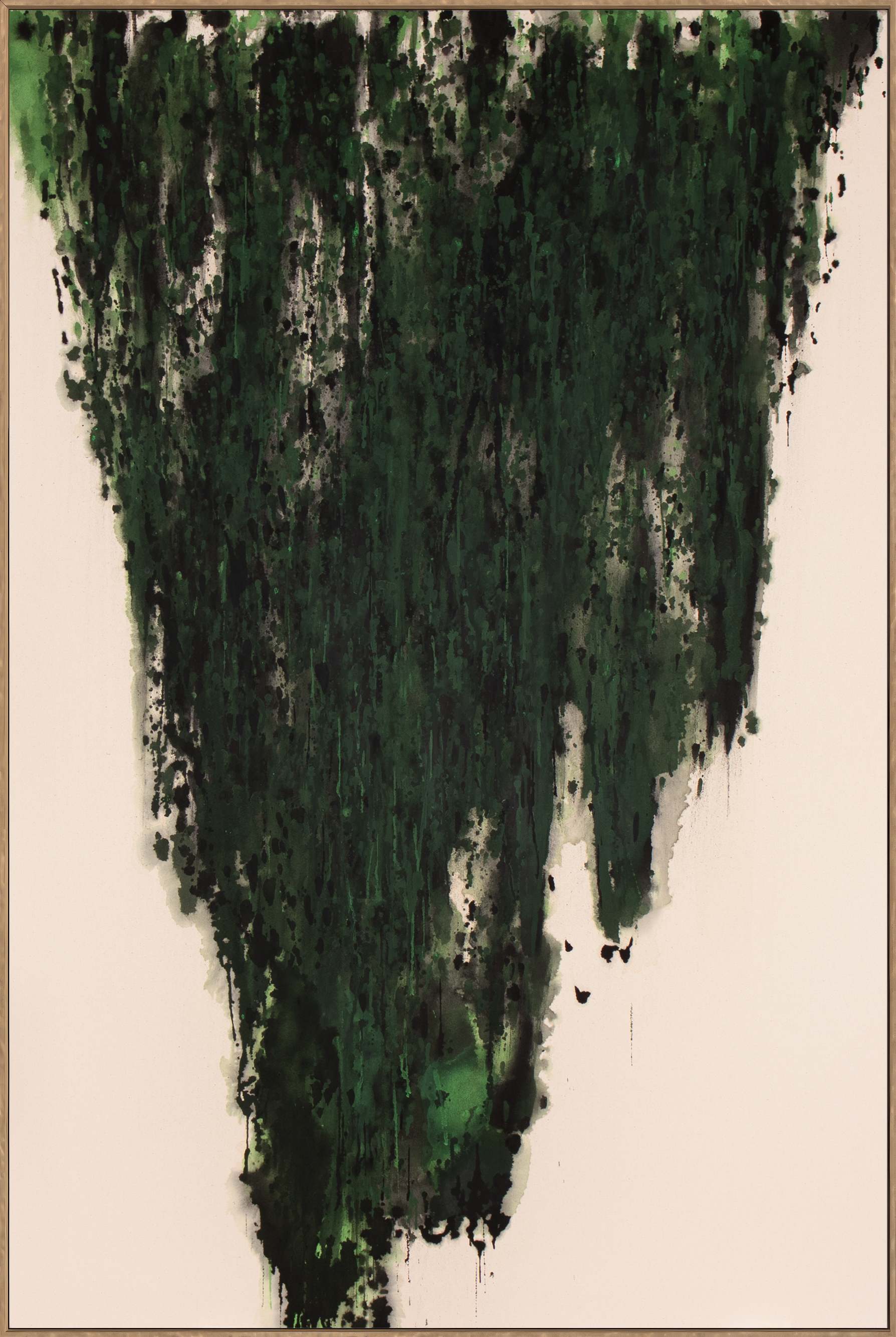 in the field with the god — flashe on canvas, 48 × 72 in.