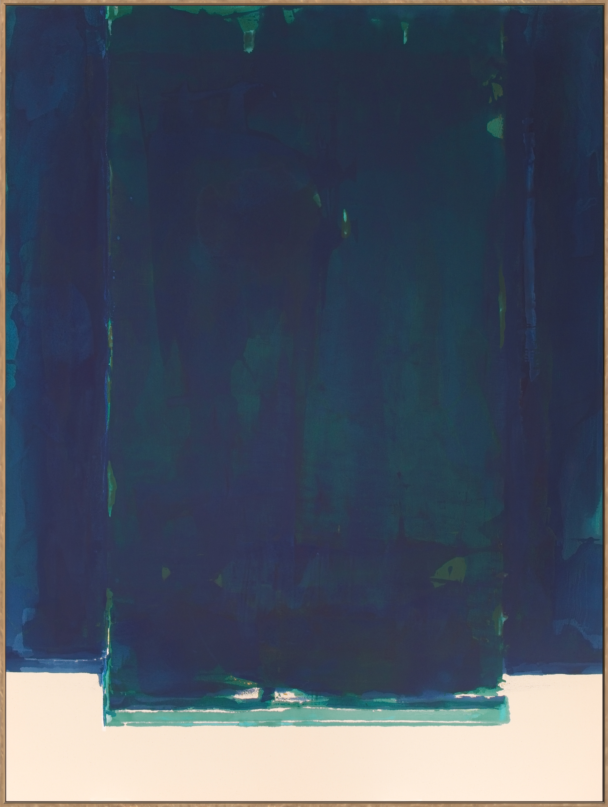 Midnight homage — flashe on canvas, 54 × 72 in.