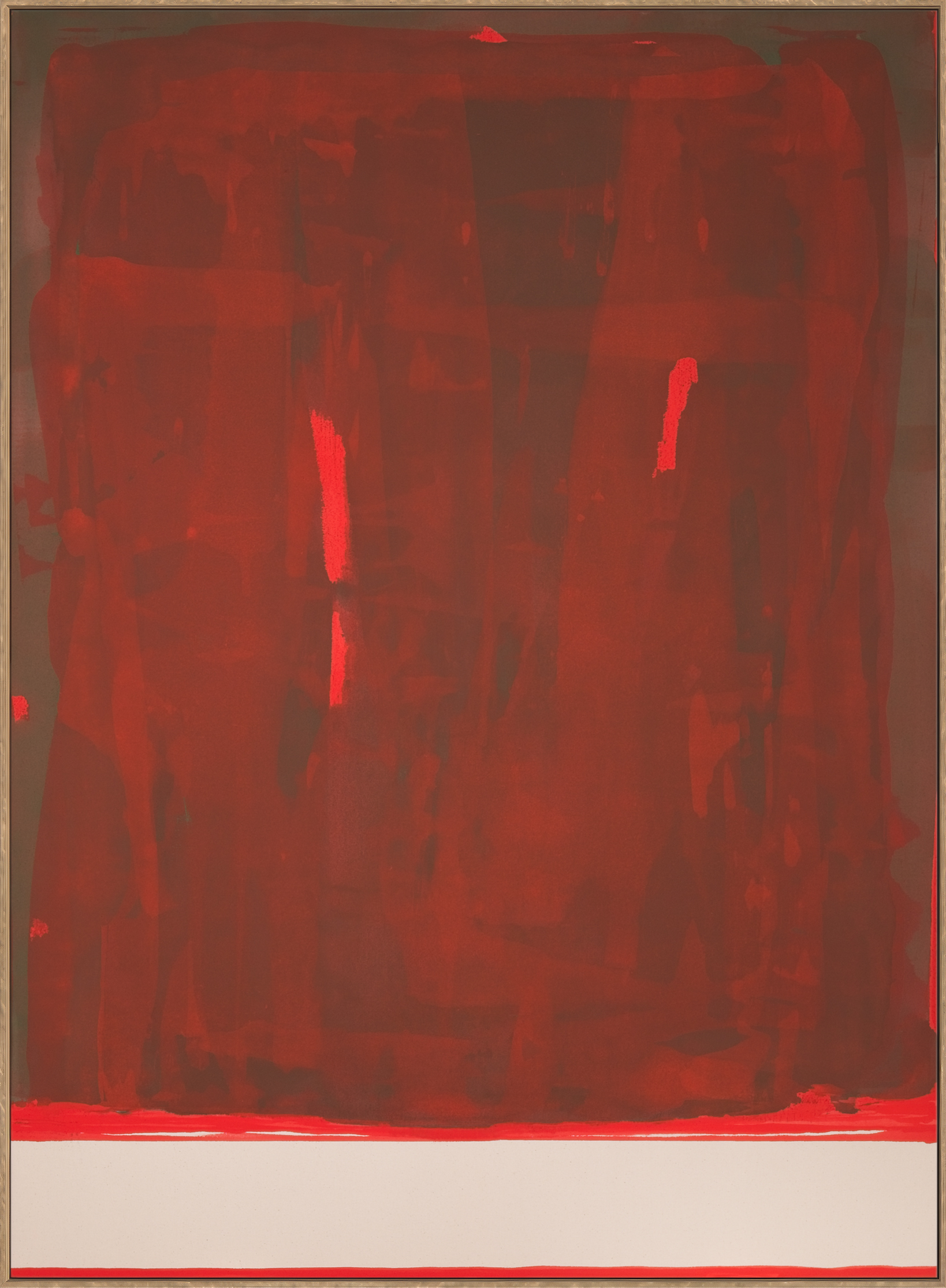 Triumph of the carnal — flashe on canvas, 44 × 60 in.